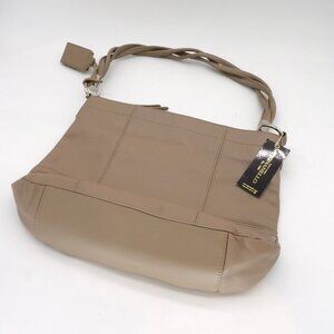 TIGNANELLO Tan Genuine Leather Shoulder Bag New